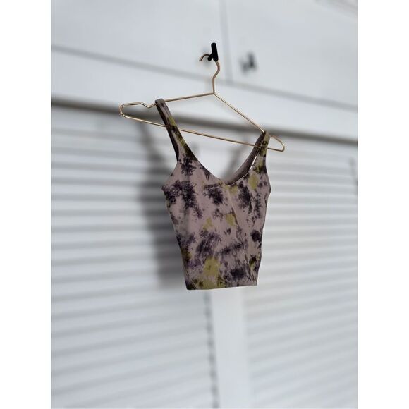LULULEMON | Athletic Align Shelf Bra Radial Tie Dye  Print Pattern Size 2 - Picture 6 of 15